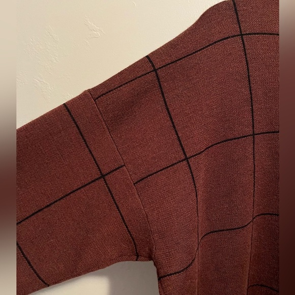 Eileen Fisher Brownstone Bateau Box Top Extra Fine Merino Wool Sweater NWT - Picture 10 of 12